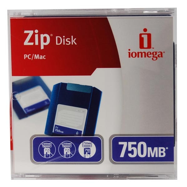ZIP Disk Iomega 750 Mb zip cartouche unité de stockage sauvegarde environnement informatique