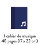 cahier musique 48p