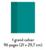 cahier A4 96 pages