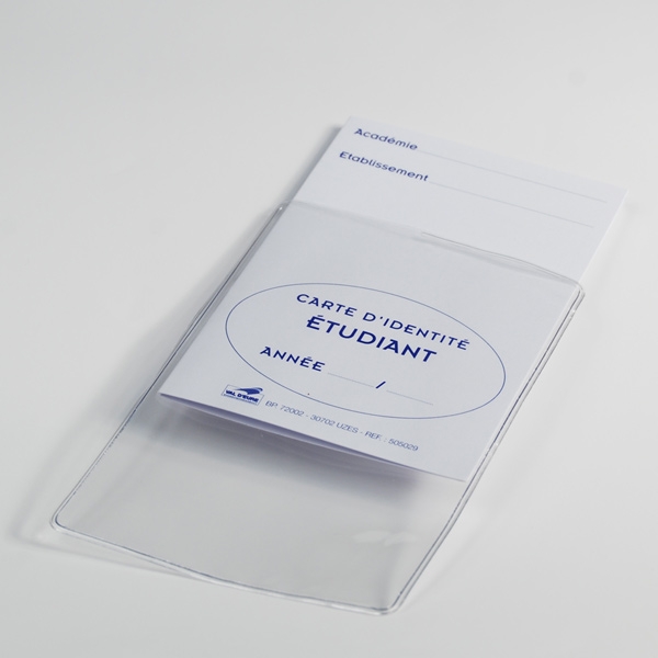 Paquet de 10 étuis transparents 2 faces 85x125 mm - étui pour carte  protection transparent plastique de visite pochette transparente - Val  d'eure