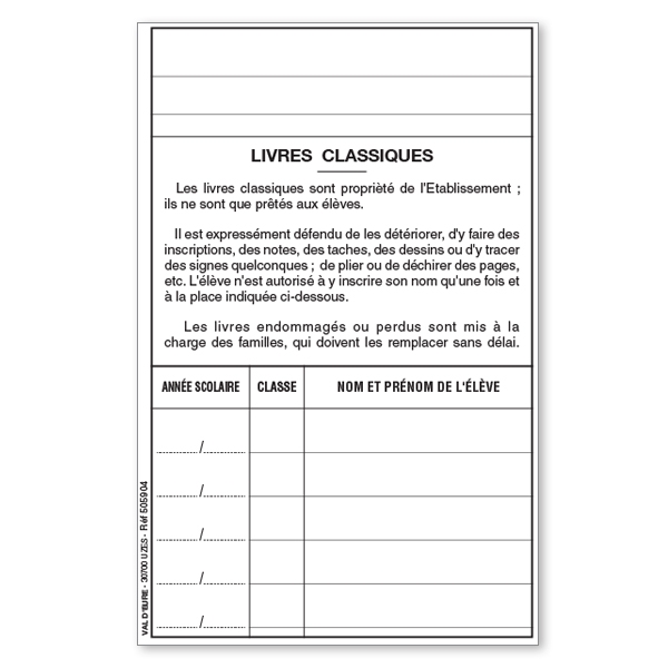 Décor Livres Étiquettes Pour Bibliothèque - Support Métal Et Bois