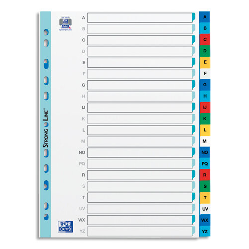 Onglet De Page De Classification A4, Intercalaire Dindexation