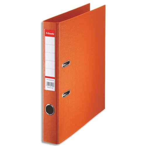 Classeur à Anneaux Esselte Orange – 200 Feuilles, 3 Cm D'épaisseur, Carton Renforcé, Anneaux Ronds 30 Mm