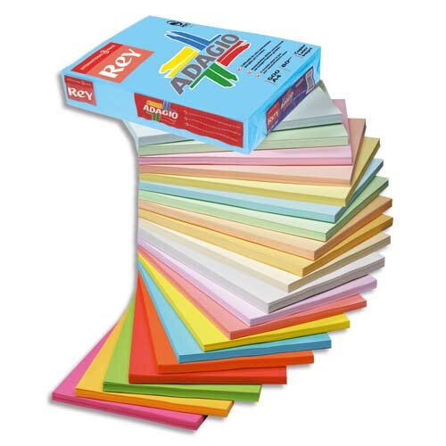 Papier Reprographique REY ADAGIO Vert Intense - 80g, A4, Ramette 500 Feuilles, PEFC, Fabriqué En France
