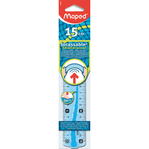 Règle Incassable Q-Connect 30 Cm - Double Graduation Cm/mm Et Pouces - Transparente, Précise