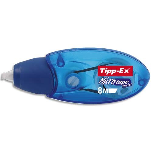 TIPP-EX Roller de correction MicroTape Twist 5 mmx8 mètres avec capuchon de  protection rotatif TIPP-EX® - ruban correcteur roller de correction tipp-ex  tipex tippex micro tape twist blanco souris dévidoir dérouleur à