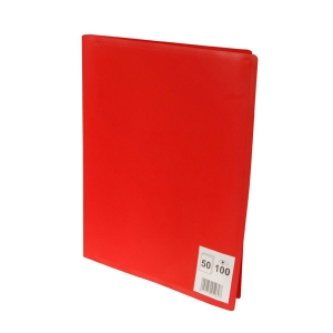 Protège-documents A4 50 poches, 100 vues - reliure lutin luttin plastique  classeur souple de présentation relieur cahier 50 poche 100 vue format a4  reluire pochette plastifié fourniture classement archivage page porte revue