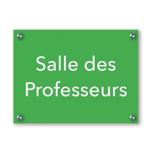 Plaque plexiglas transparent avec entretoises 30x20cm