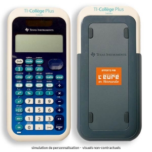 Calculatrice TEXAS INSTRUMENTS TI-Collège Plus Solaire Personnalisée - calculatrice  TI college personnalisé - Val d'eure