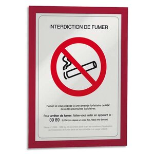 Pochette Affichage A4 avec adhésif et un coin aimanté