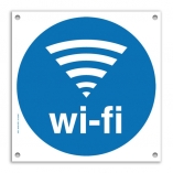 VISO Plaque de signalisation Signal Wifi en aluminium, bande